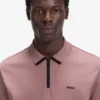 Polohemd mit Kontrastlogo aus Baumwollpiqué