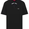 Polohemd mit Kontrastlogo aus Baumwollpiqué