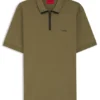 Polohemd mit Kontrastlogo aus Baumwollpiqué