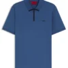 Polohemd mit Kontrastlogo aus Baumwollpiqué