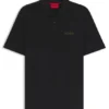 Polohemd mit Logo-Applikation aus Baumwollpiqué