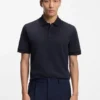 Polohemd mit Monogramm-Knopfleiste aus Baumwollmischung