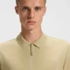 Polohemd mit Reißverschlussleiste aus einer Baumwollmischung Polohemd mit Reißverschlussleiste aus einer Baumwollmischung