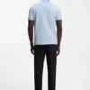 Polohemd mit Streifenbesatz aus Stretch-Baumwolle Polohemd mit Streifenbesatz aus Stretch-Baumwolle