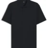 Poloshirt aus Baumwollmischung mit Jacquardmuster in Bubble-Struktur