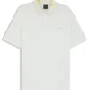 Poloshirt mit gemustertem Kragen aus Baumwollpiqué