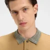 Poloshirt mit gemustertem Kragen aus Pima-Baumwolle Poloshirt mit gemustertem Kragen aus Pima-Baumwolle