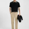 Poloshirt mit gemustertem Kragen aus Pima-Baumwolle Poloshirt mit gemustertem Kragen aus Pima-Baumwolle
