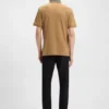 Poloshirt mit gemustertem Kragen aus Pima-Baumwolle Poloshirt mit gemustertem Kragen aus Pima-Baumwolle