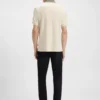 Poloshirt mit gemustertem Kragen aus Pima-Baumwolle Poloshirt mit gemustertem Kragen aus Pima-Baumwolle