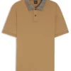 Poloshirt mit gemustertem Kragen aus Pima-Baumwolle Poloshirt mit gemustertem Kragen aus Pima-Baumwolle