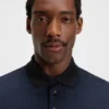 Poloshirt mit Gittermuster aus merzerisierter Baumwolle Poloshirt mit Gittermuster aus merzerisierter Baumwolle