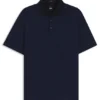 Poloshirt mit Gittermuster aus merzerisierter Baumwolle Poloshirt mit Gittermuster aus merzerisierter Baumwolle