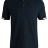 Poloshirt mit gummiertem Logo aus merzerisierter Baumwolle Poloshirt mit gummiertem Logo aus merzerisierter Baumwolle