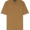 Poloshirt mit gummiertem Logo aus merzerisierter Baumwolle Poloshirt mit gummiertem Logo aus merzerisierter Baumwolle