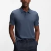 Poloshirt mit gummiertem Logo aus merzerisierter Baumwolle Poloshirt mit gummiertem Logo aus merzerisierter Baumwolle