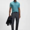 Poloshirt mit gummiertem Logo aus merzerisierter Baumwolle Poloshirt mit gummiertem Logo aus merzerisierter Baumwolle