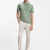 Poloshirt mit gummiertem Logo aus merzerisierter Baumwolle Poloshirt mit gummiertem Logo aus merzerisierter Baumwolle
