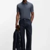 Poloshirt mit gummiertem Logo aus merzerisierter Baumwolle Poloshirt mit gummiertem Logo aus merzerisierter Baumwolle