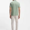 Poloshirt mit gummiertem Logo aus merzerisierter Baumwolle Poloshirt mit gummiertem Logo aus merzerisierter Baumwolle