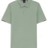 Poloshirt mit gummiertem Logo aus merzerisierter Baumwolle Poloshirt mit gummiertem Logo aus merzerisierter Baumwolle