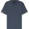 Poloshirt mit gummiertem Logo aus merzerisierter Baumwolle Poloshirt mit gummiertem Logo aus merzerisierter Baumwolle