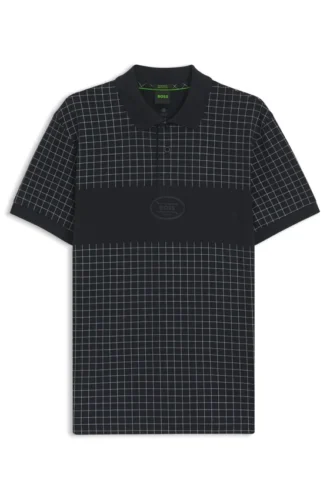 Poloshirt mit Karomuster aus Pima-Baumwolle