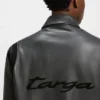 Porsche x BOSS Lederjacke mit kontrastierenden Details