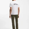 Porsche x BOSS merzerisiertes Baumwoll-T-Shirt mit Grafik auf der Rückseite