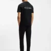 Porsche x BOSS merzerisiertes Baumwoll-T-Shirt mit Grafik auf der Rückseite