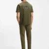 Porsche x BOSS merzerisiertes Baumwoll-T-Shirt mit Grafik auf der Rückseite
