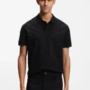 Porsche x BOSS Poloshirt aus Baumwolle mit Jacquard-Muster