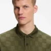 Porsche x BOSS Poloshirt aus Baumwolle mit Jacquard-Muster
