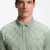 Porsche x BOSS Poloshirt aus Baumwolle mit Jacquard-Muster