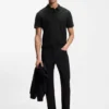 Porsche x BOSS Poloshirt aus Baumwolle mit Jacquard-Muster
