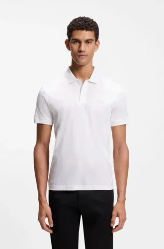 Porsche x BOSS Poloshirt aus merzerisierter Baumwolle