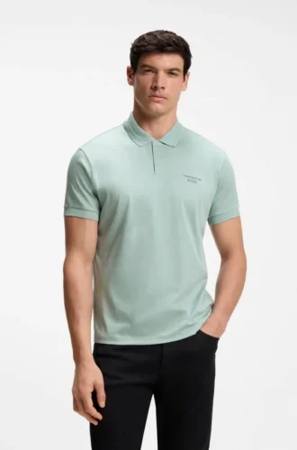 Porsche x BOSS Poloshirt aus merzerisierter Baumwolle