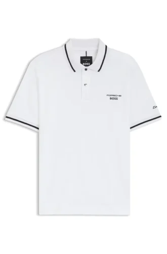 Porsche x BOSS Poloshirt aus schweißableitender Baumwolle