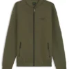 Porsche x BOSS Sweatshirt mit Reißverschluss und geprägtem Motiv