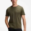 Porsche x BOSS T-Shirt aus merzerisierter Baumwolle mit reflektierendem Logo