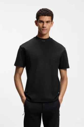 Porsche x BOSS T-Shirt in Relaxed-Fit mit Logo am Kragen