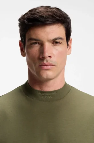 Porsche x BOSS T-Shirt in Relaxed-Fit mit Logo am Kragen