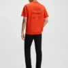 Porsche x BOSS T-Shirt mit Targa-Motiv aus merzerisierter Baumwolle Porsche x BOSS T-Shirt mit Targa-Motiv aus merzerisierter Baumwolle