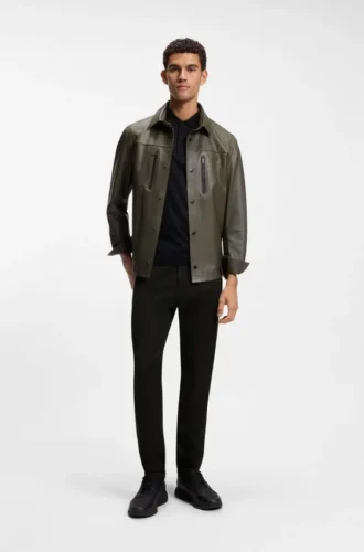 Porsche x BOSS Tapered-Fit-Hose aus Stretch-Denim