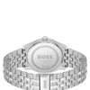 PRINCIPLE Armbanduhr mit Gliederarmband und grau gemustertem Zifferblatt