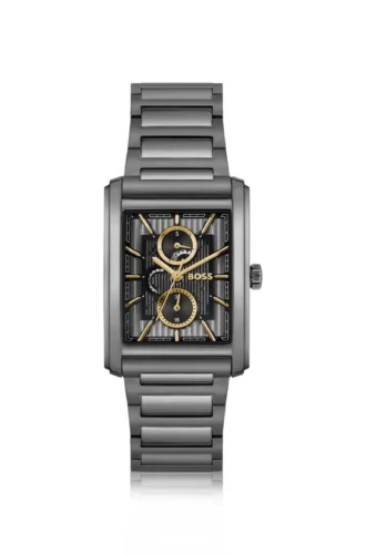 Principle Dress Uhr mit grauem Zifferblatt und H-Glied-Armband