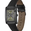 Principle Dress Uhr mit olivfarbenem Zifferblatt und Lederarmband
