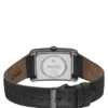 Principle Dress Uhr mit olivfarbenem Zifferblatt und Lederarmband