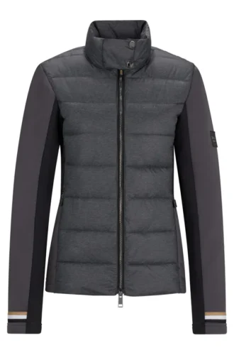 Pufferjacke im Reiter-Hybrid-Stil mit wasserabweisender Ausrüstung