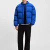 Pufferjacke mit gesticktem Logo und wasserabweisender Ausrüstung